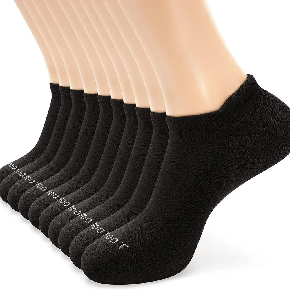 Men's/Women's 5-10 Pairs Athletic Cushion Running Performance Heel Tab Ankle Soc
